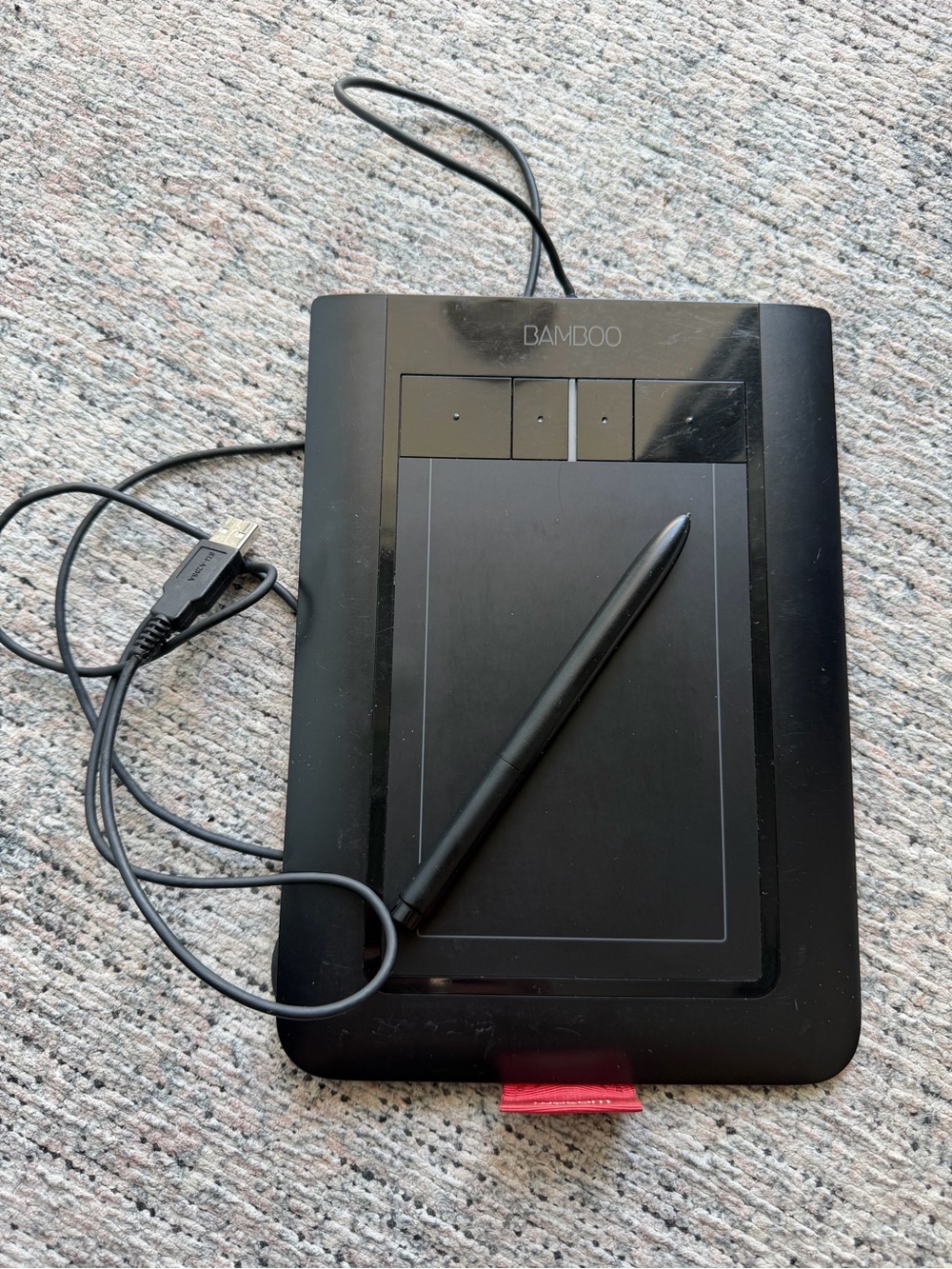 BAMBOO Black Graphics Drawing Tablet with Pen and USB